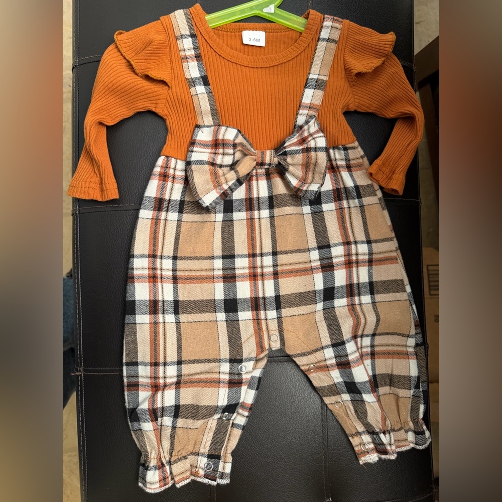Cutest Plaid Jumpsuit for Girls